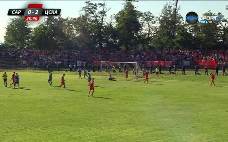 ВИДЕО: ЦСКА поведе с 3:0 с автогол на Сарая