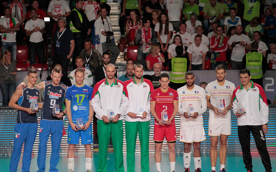 Три индивидуални награди за българските волейболисти от Евроволей