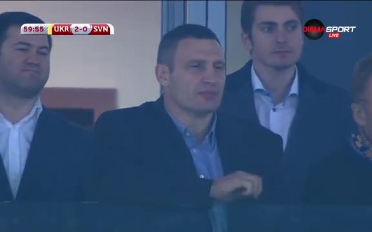 ВИДЕО: Кличко подкрепя  Украйна срещу Словения