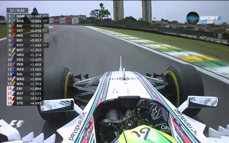 Фелипе Наср получи наказание от три места за Гран При на Бразилия