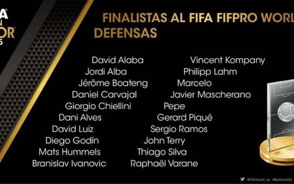 ВИЖ: 55-те номинирани за Идеалния отбор на FIFPro
