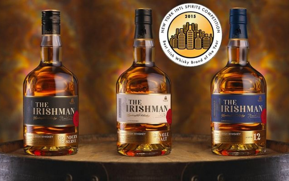 The Irishman whiskey е Ирландско уиски на 2015 според The New York International Spirits Competition