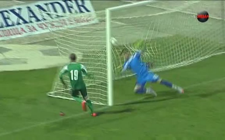 Попадението на Благой Наков за 3:0 за Пирин срещу Локо Пд