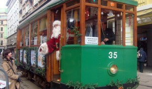 Коледният ретротрамвай
