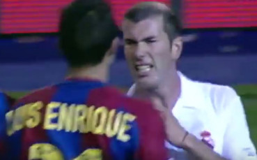 Историята: Тежък сблъсък между Зидан и Луис Енрике