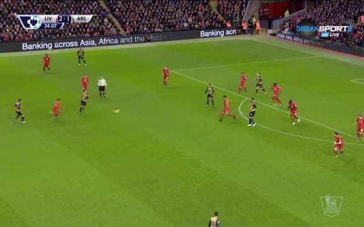 ВИДЕО: Ливърпул - Арсенал 2:2 /Първо полувреме/