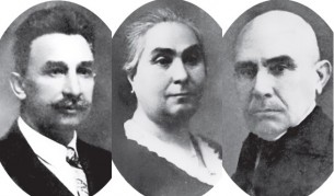 Иван, Мария и Христо Кесякови (от ляво на дясно)