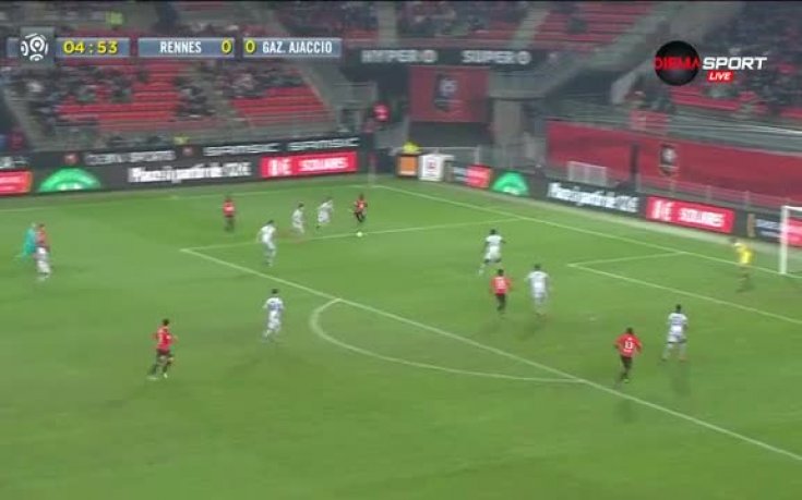 ВИДЕО: Рен - Газелек Аячо 0:0 /първо полувреме/