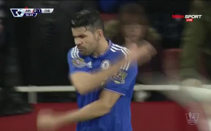 ВИДЕО: Диего Коста беснее при ъгловото флагче