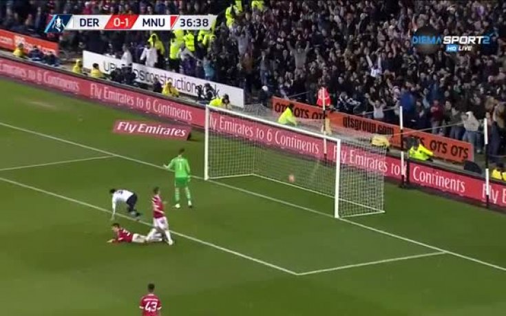 Дарби Каунти - Манчестър Юн 1:1 /Първо полувреме/