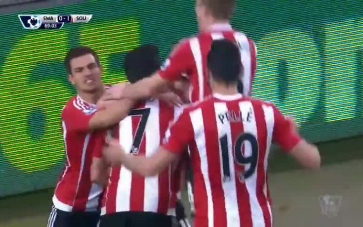 Суонси – Саутхемптън 0:1, 26-и кръг, Премиършип