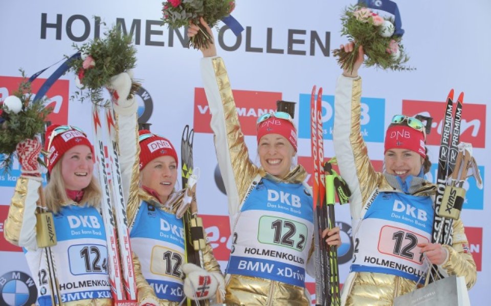 Норвегия спечели женската щафета на световното, България в края