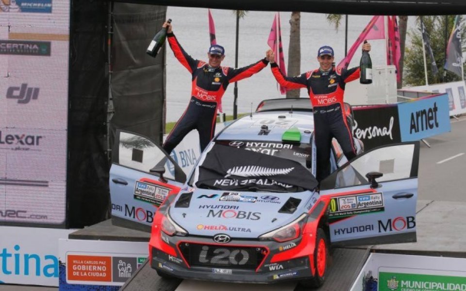 New Generation Hyundai i20 WRC с победа на рали Аржентина