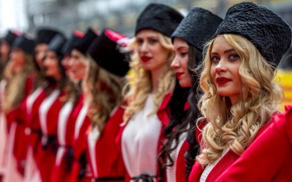 хостесите по време на Гран При на Русия във Формула 1