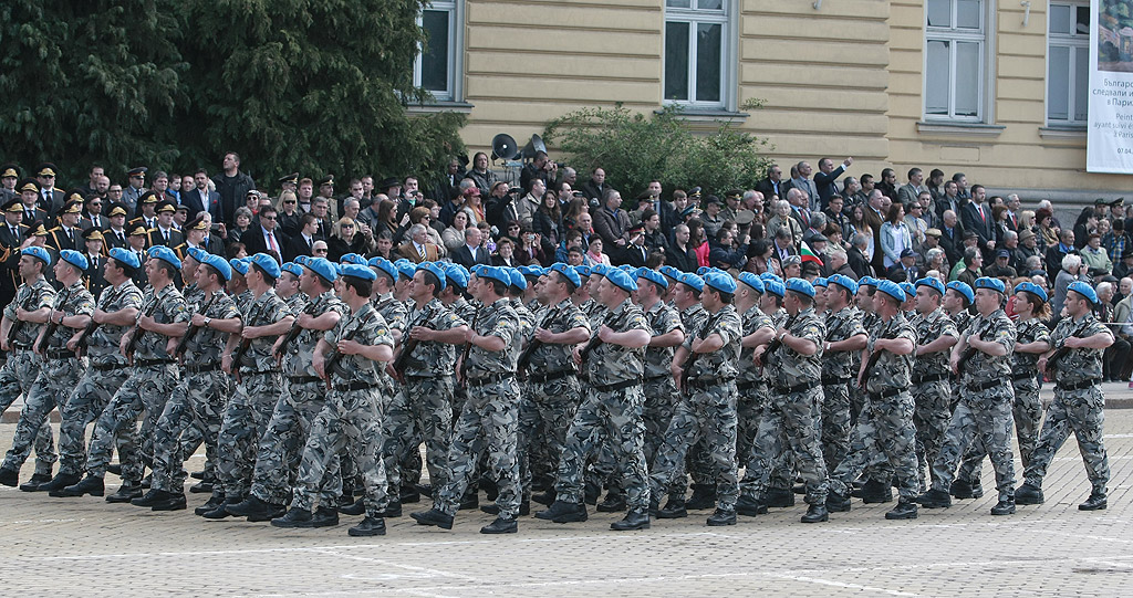 Военния парад в столицата на представителните части на Българската армия