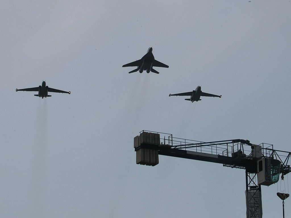 Военния парад в столицата на представителните части на Българската армия