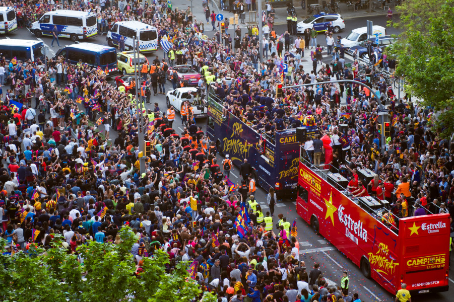 Шампионски парад Барселона1
