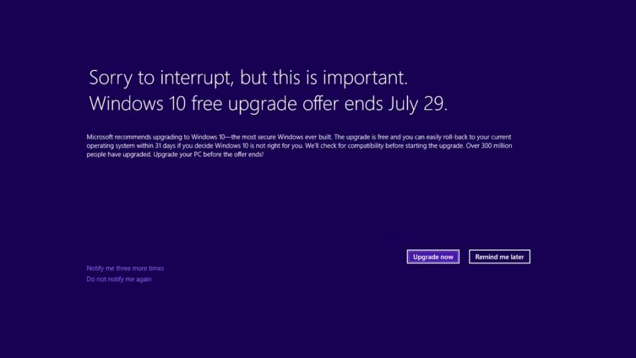 Още 3 седмици безплатен Windows 10