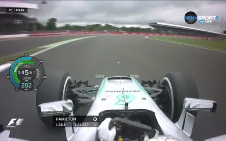 Люис и Нико - от друга вселена в първата тренировка на Силвърстоун