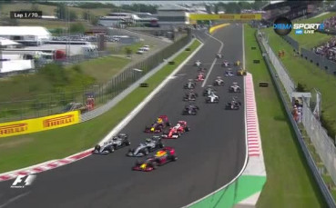 Страхотен старт на Хамилтън, поведе колоната в Унгария