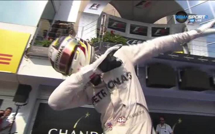 Бурна радост за Хамилтън след победата му в Гран при на Унгария