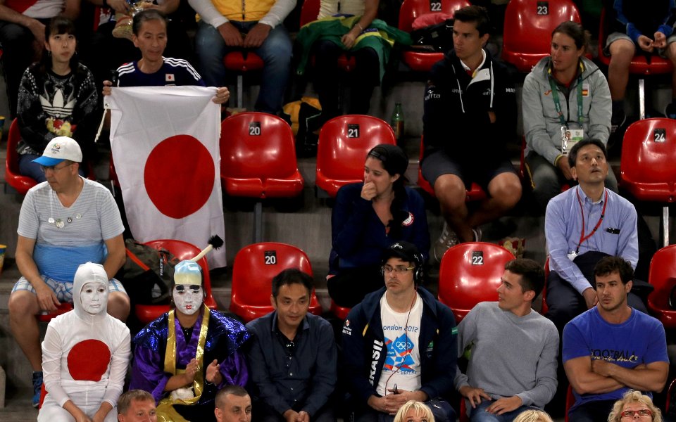Истински фен на Япония по време на Игрите в Рио./Снимка: Gulliver/GettyImages