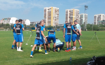 Левскарите показват умения на тренировка