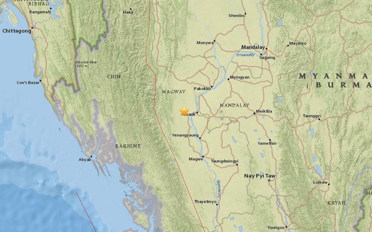 Мощен трус от 6,8 по Рихтер разтърси Мианмар