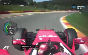 Възход за Ферари преди квалификацията в Белгия