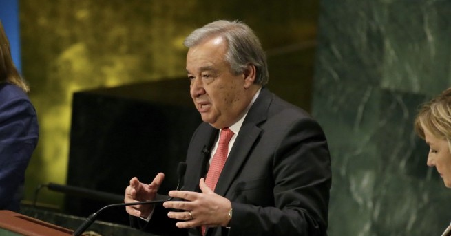 Генералният секретар на ООН Антониу Гутериш предупреди че има опасност
