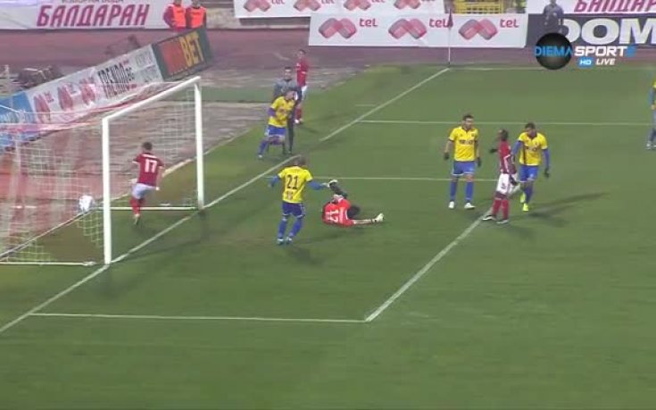 ЦСКА - Верея 1:0 /първо полувреме/