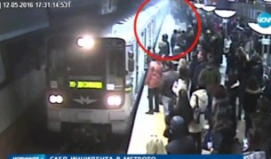Първи кадри от аварията в метрото