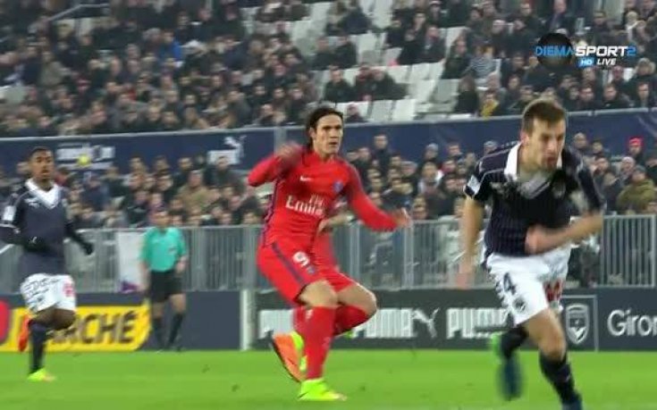 Страхотна тупалка на Кавани изведе ПСЖ напред срещу Бордо