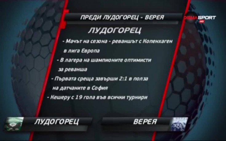 Преди Лудогорец - Верея