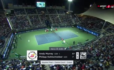 Клиничен Мъри пречупи Колшрайбер в луд мач