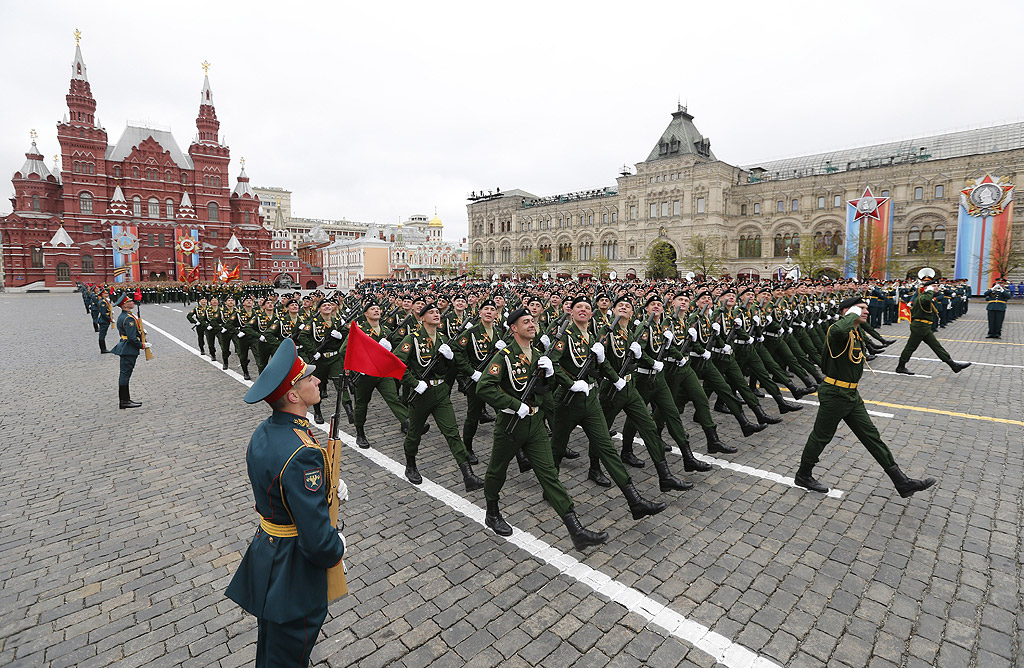 Военният парад на Червения площад по случай Деня на победата в Русия