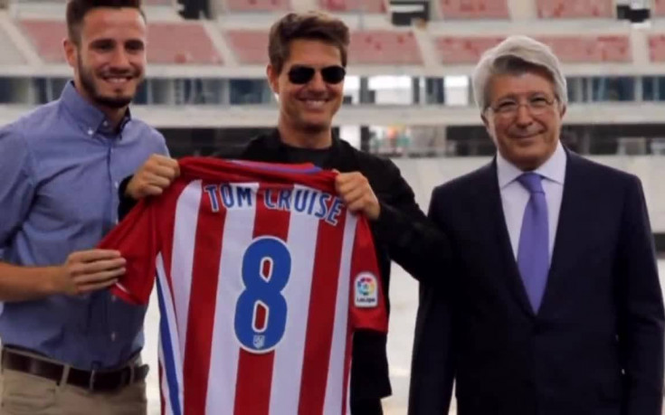Том Крус посети новия стадион на Атлетико Мадрид