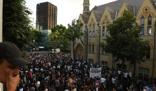 Протест в Лондон