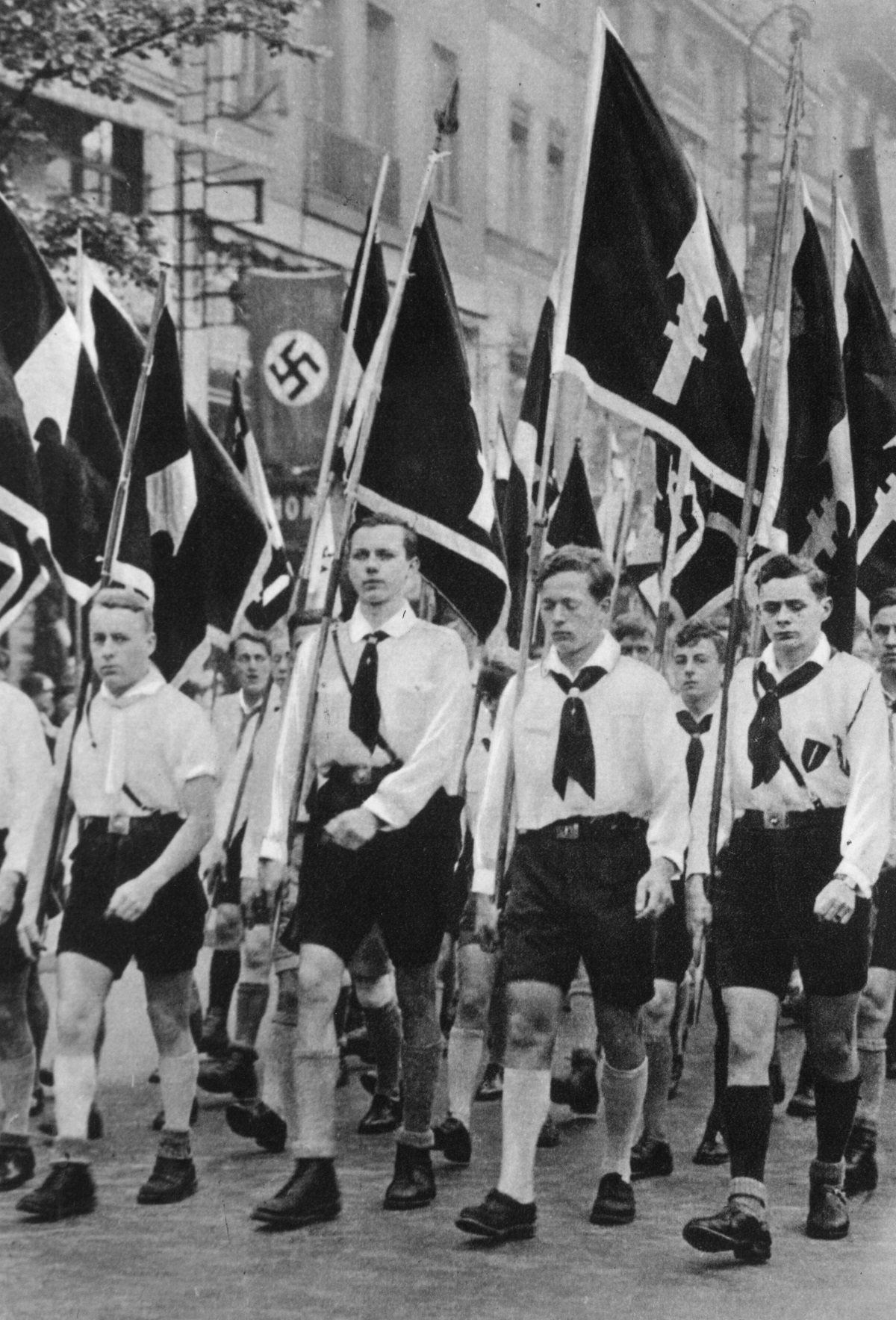 Хитлеровата младеж е основана през 1925 г. и до края на 1932 г. в нея вече членуват 108 хил. младежи. Приемането на закона за Хитлеровата младеж през 1936 г. обаче прави много трудно избягването на членството в групата. Не е изненадващо, че до 1939 г. членовете на Хитлеровата млаеж вече са 8 млн.