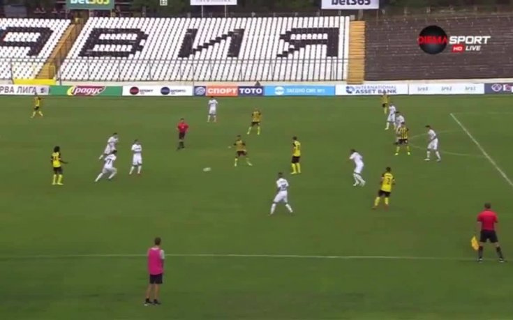 Славия - Ботев Пд 1:2 /първо полувреме/