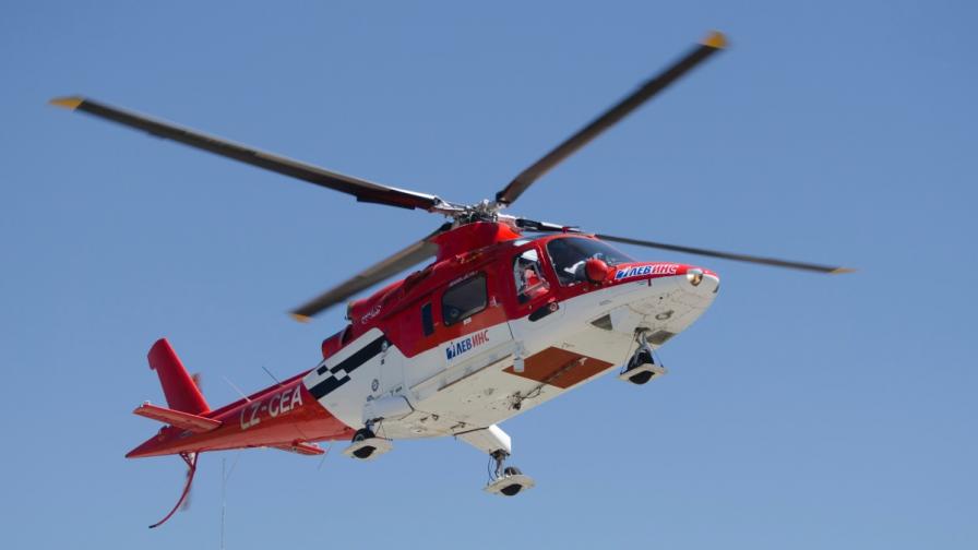 Хеликоптер спаси паднал парапланерист
