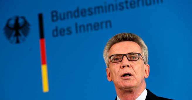 Германският вътрешен министър Томас де Мезиер увери че няма опасност