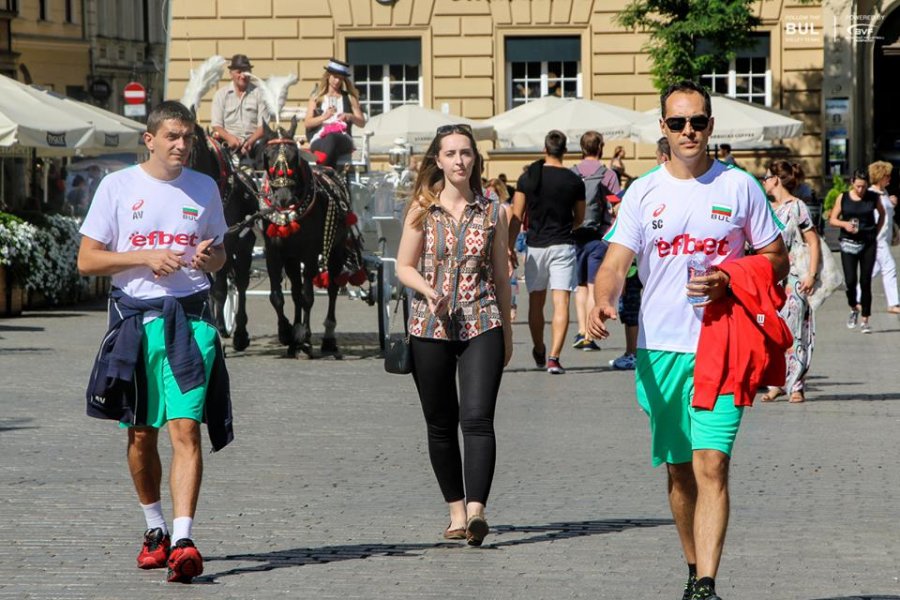 Волейболните национали на разходка из Краков1