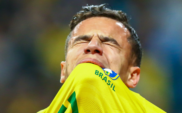 Полузащитникът на Бразилия Филипе Коутиньо почти сигурно отпада от състава на Селесао
