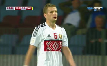 Беларус - Швеция 0:3 /полувреме/