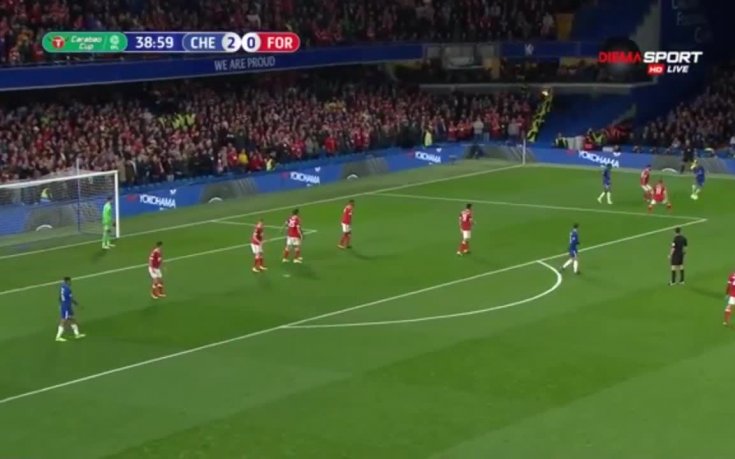 Челси - Нотингам Форест 3:0 /първо полувреме/