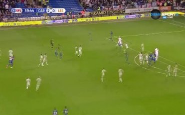 Кардиф - Лийдс 2:0 /първо полувреме/