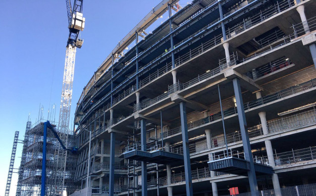 Тотнъм публикува нови снимки от строежа на своя нов стадион