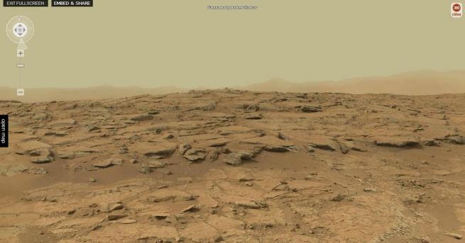 Всъдъходът известен и като марсоход Curiosity обхожда Марс още от