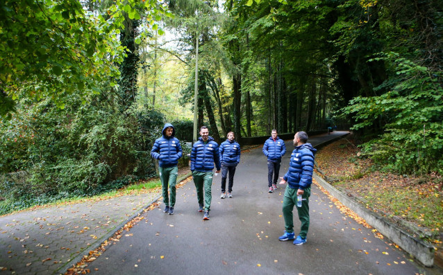 Подготовката на българските национали за квалификацинната среща с Люксембуг тази